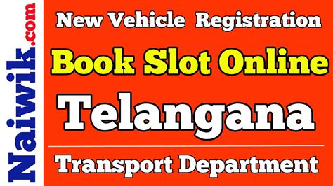 vehicle registration online slot booking telangana